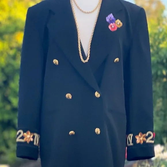 VINTAGE ESCADA Double breasted blazer|40 - Picture 4 of 15